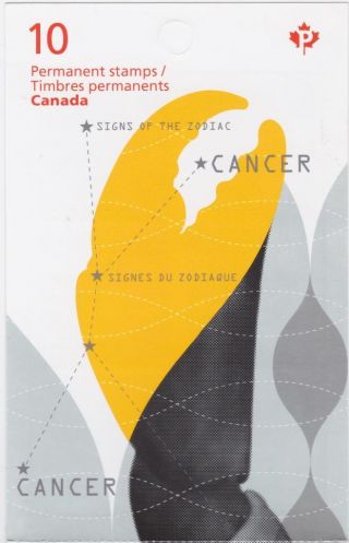 Canada 2011 - Bk458 2452 - Signs Of The Zodiac: Cancer (the Crab) -