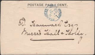 Shanghai,  1893.  Envelope E1,  Shanghai Local