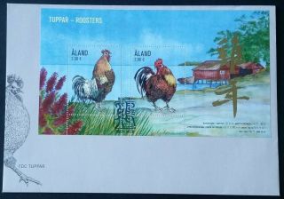 Aland Mi 432 - 433 Sheet Of 2 Chinese Year Of Rooster 2016 Mnh