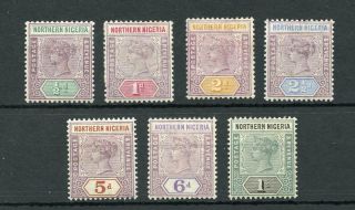 Northern Nigeria 1900 Short Set To 1s Sg1/7 Mm Cat £140 - See Desc