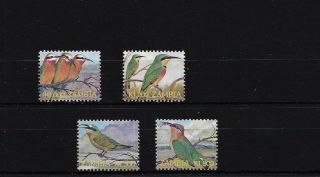 Zambia Sg891/4,  Birds (25 X 21mm) Mnh Set