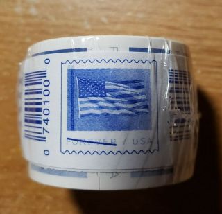 Two Rolls Of 100 Forever American Flag Stamps Not Opened