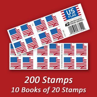 200 Usps Forever Stamps,  10 Books Of First Class Mail Postage