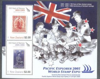 Zealand Pacific Explorer Scouts Min Sheet 2005 Mnh