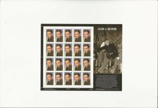 Us Stamps/postage/sheets Sc 3329 James Cagney Mnh F - Vf Og Fv$6.  60