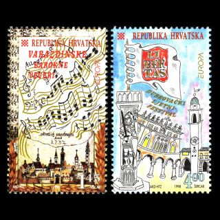 Croatia 1998 - Europa Stamps Festivals And National Celebrations - Sc 357/8 Mnh