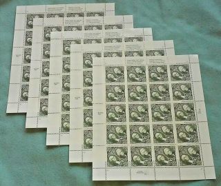 One (1) Sheet of 20 WASHINGTON & JACKSON $5.  00 US Postage Stamps.  Sc 2592 7
