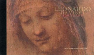 2019 Dy28 Leonardo Da Vinci Prestige Booklet @ Royal Mail