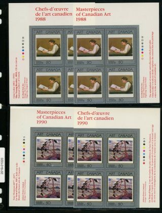 Canada Masterpieces Of Art - Mnh - 16 Blocks Of 4,  10 Pairs,  7 Indiv Stamps (1020)