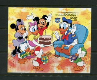 Disney/donald/mickey - Togo - 1980 Sheet - (sc 1239) - Mnh - C222