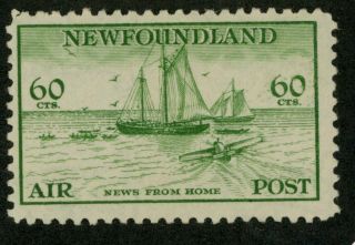 Newfoundland 1933 Airmail 10 and 60 cents,  1943 7c Airmail stamps (00353) 3