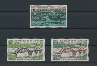 Lk48420 Ivory Coast Bridges Landscapes Fine Lot Mnh