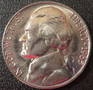 1965 P Jefferson Nickel Album Hole Filler Coin Uncirculated