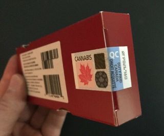 Canada | Quebec Qc Cannabis 2018 Marijuana Pot Weed Duty Paid Revenue On Box