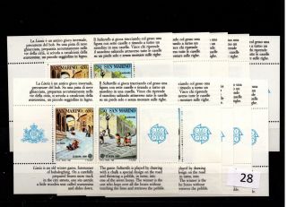 / 10x San Marino - Mnh - Europa Cept 1989 - Architecture - Children - Games