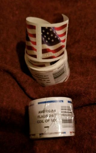 1 roll (100 stamps) USPS FOREVER STAMPS & 1 roll (100 stamps) 42 CENTS STAMPS 2