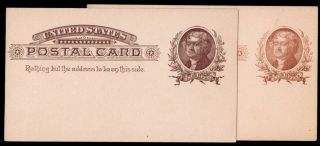U.  S.  Postal Cards Ux8 (2) (id 74644) - L