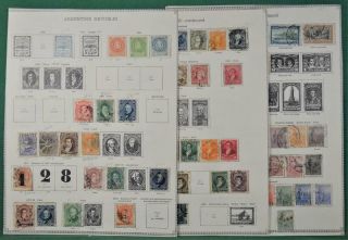 Argentina Stamps Selection Of Issues On 6 Pages (w9)