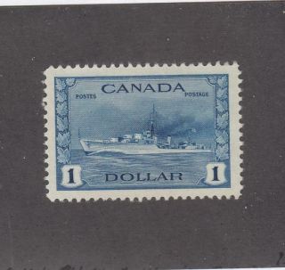 Canada (mk772) 262 Vf - Mlh $1 Tribal Class Destroyer,  Rcn /deep Blue Cat $100