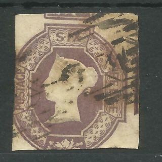 1848 - 54 Qv 6d Embossed Mauve Good Sound Stamp 2 Large Margins Cat £1000