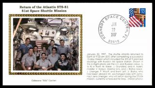 Mayfairstamps Return Of Atlantis Sts 84 Us And Russian Crews 1997 Colorano Silk