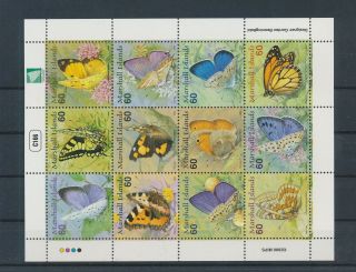 Lk64769 Marshall Islands Insects Bugs Flora Butterflies Good Sheet Mnh