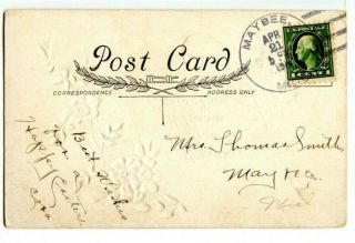 Mi - Mich=maybee - 4 Bar Cancel - Ppc Easter Greeting - - 1916
