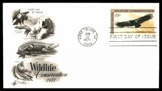 Mayfairstamps Us Fdc 1971 Wildlife Conservation California Condor Art Craft Firs