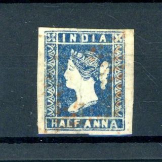 India 1854 Half Anna Red Postmark Fine - (jy823)