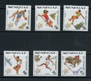 S580 Senegal 1990 Sports Olympics 6v.  Mnh