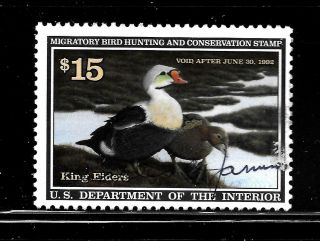 Hick Girl Stamp - U.  S.  Federal Duck Hunting Sc Rw58 Issue 1991 Y2817