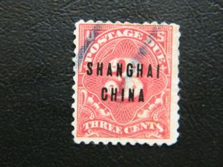 Local China Shanghai Us Possession Postage Due 3c