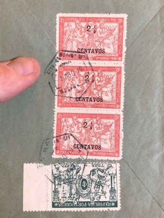 1919 Portuguese Colonial Mozambique Postal Cover To USA 5