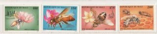 Mali Set Stamps 1987 Mnh,  Native Honey Bees