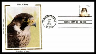 Mayfairstamps Us Fdc 2012 Peregrine Falcon Colorano Silk First Day Cover Wwb8870