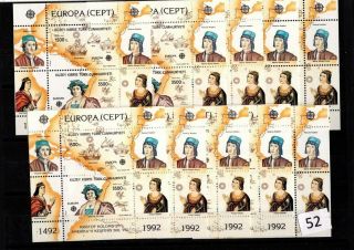 == 10x Northern Cyprus 1992 - Mnh - Europa Cept - Columbus,  Ships -