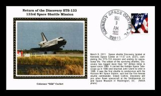 Dr Jim Stamps Us Space Shuttle Discovery 133rd Mission Colorano Silk Event Cover
