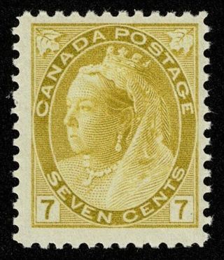 Canada Stamp Scott 81 7c Queen Victoria 1897 H Og $150