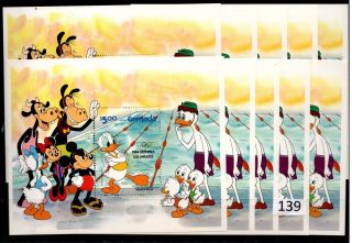 // 10x Grenada - Mnh - Disney - Cartoons - Sport - Olympics - Usa 1984 - Donald