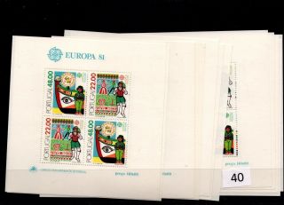 / 12x Portugal - Mnh - Europa Cept 1981 - Boats - Costumes - People