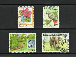 Gabon - - 4 Diff Commemoratives From 1986 - 88 - - Cv $8.  25