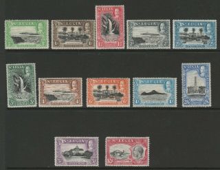 St Lucia 1936 George V Complete Set Sg 113 - 124.