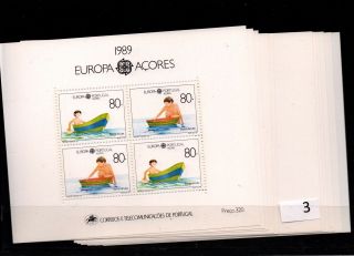 / 11x Portugal - Mnh - Europa Cept 1989 - Boats - Children - Painting