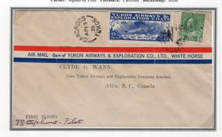 Canada Ffc Semi - Official Cl42 - 2801b Signed By Pilot