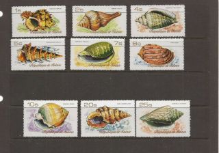 Guinea 1977 Sea Shells Mnh Set Of Stamps