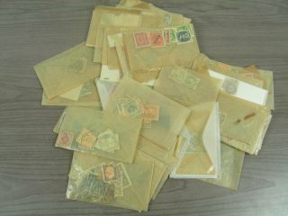 British Colonies &,  Germany,  Old Time Accumulation Of Stamps In Glassines
