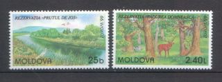 Moldova 1999 Cept Europa " Parks And Gardens " 2 Mnh Stamps