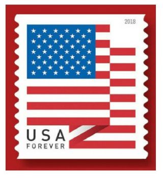 200 USPS US Flag 2018 Forever Stamps - 200 Stamps 2