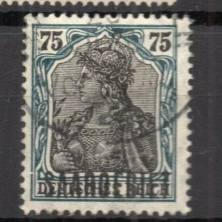 Saar; (saargebiet) 1920 Aug.  Germania Optd.  Issue Fine 75pf