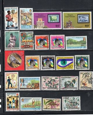 France Central Africa Stamps Canceled & Hinged Lot 45775